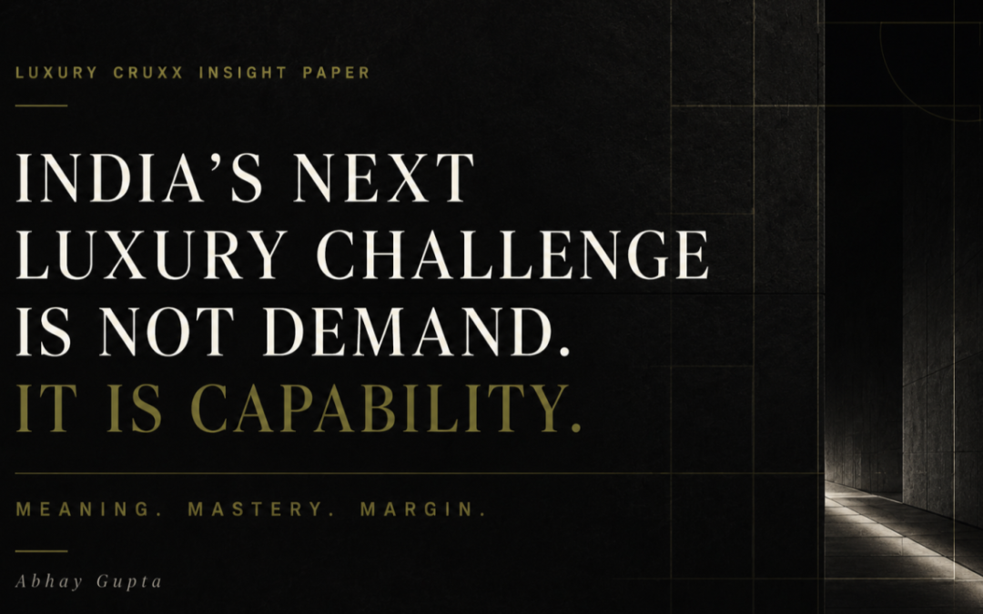 India’s Next Luxury Challenge is Not Demand